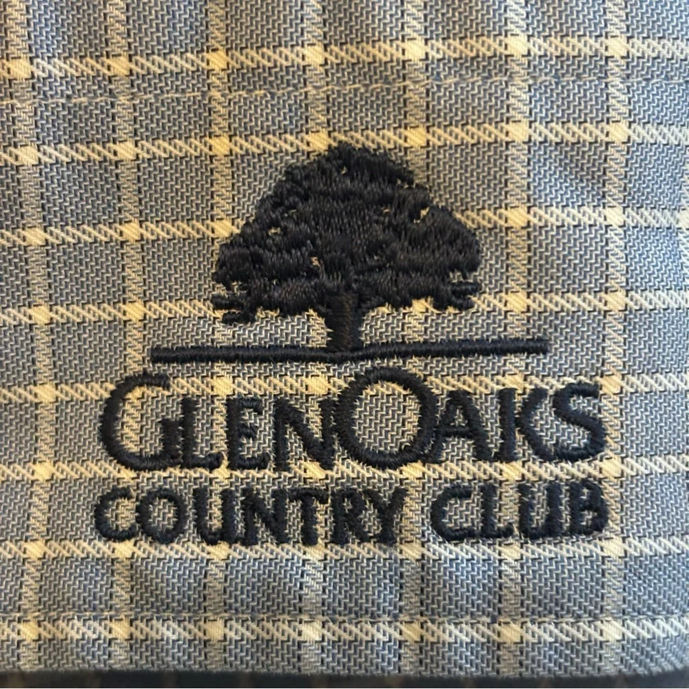 Turtleson Blue Plaid Cotton Button Down Long Sleeve Shirt Mens XL GlenOaks CC - Picture 9 of 9
